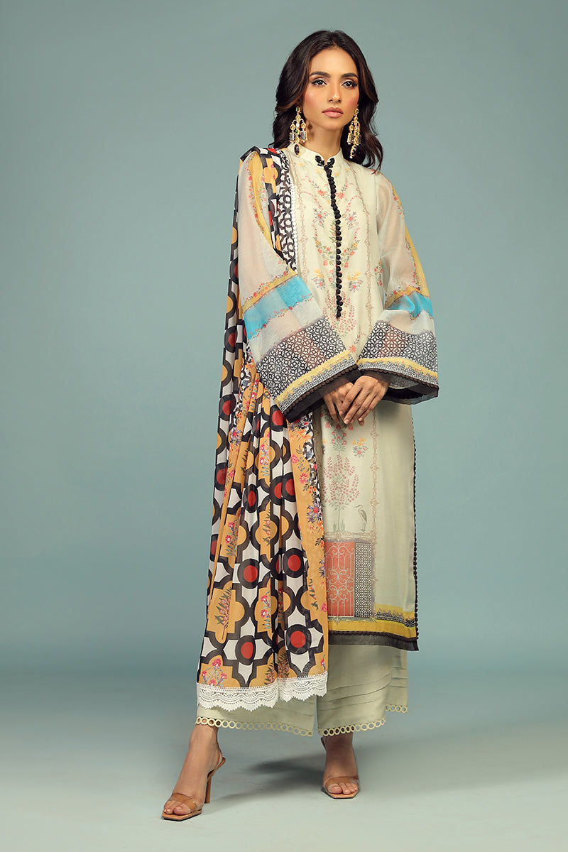 Wardha Saleem | Luxury Pret Traditional Wear | BARAHDARI SHIRT WITH DUPATTA ( 2 PC) by Wardha Saleem - Designer Dress - Type: Ladies Clothes - Available at Libayah - 100% Original