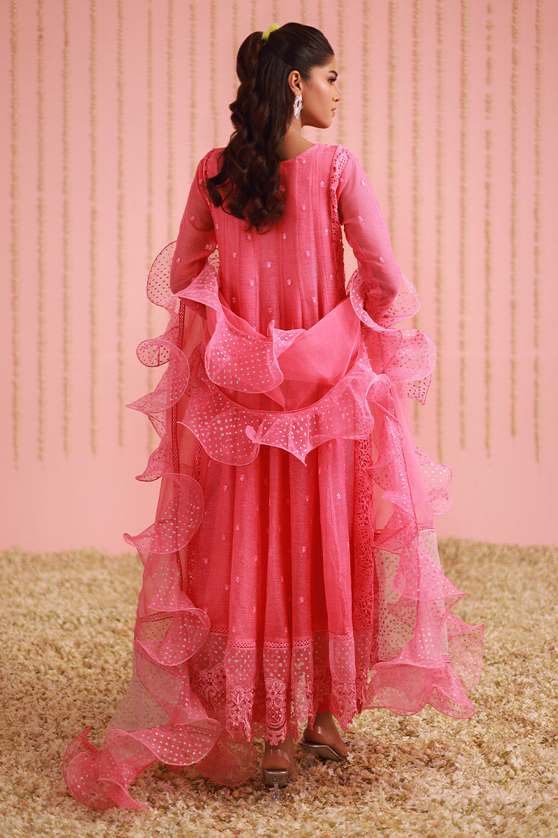 Chic Ophicial | Ruffles Collection | Candy pink Angrakha by Chic Ophicial - Designer Dress - Type: Ladies Clothes - Available at Libayah - 100% Original
