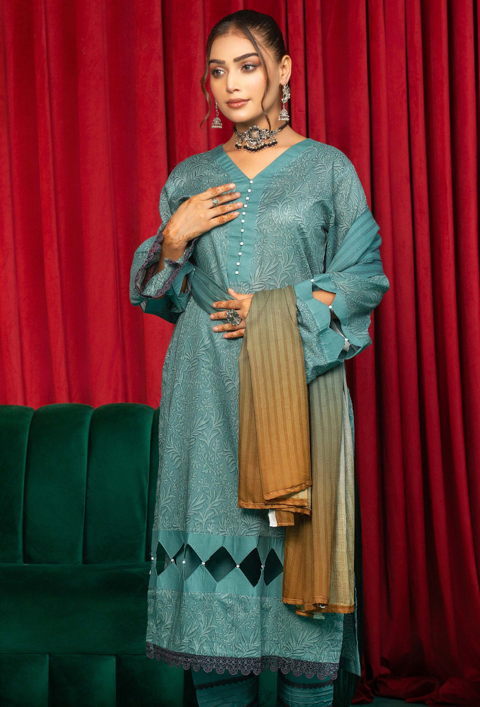 Humdum | AANGAN SS 24 | Aangan - D01 by Humdum - Designer Dress - Type: Ladies Clothes - Available at Libayah - 100% Original