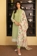 Cross Stitch | Mahiri Embroidered Lawn 24 | VERDANT GREEN by Cross Stitch - Designer Dress - Type: Ladies Clothes - Available at Libayah - 100% Original