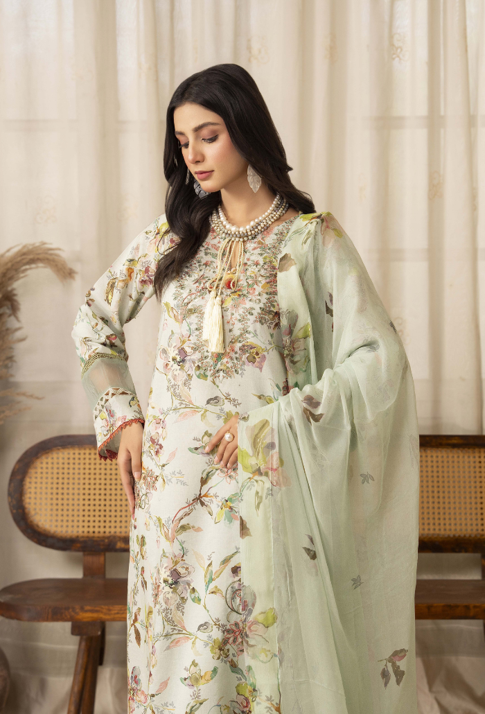 Humdum | Senora Lawn 25 | Senora - D09 by Humdum - Designer Dress - Type: Ladies Clothes - Available at Libayah - 100% Original
