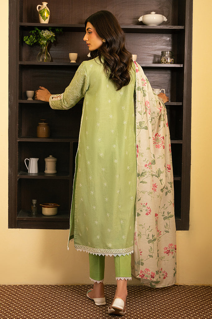 Cross Stitch | Mahiri Embroidered Lawn 24 | VERDANT GREEN by Cross Stitch - Designer Dress - Type: Ladies Clothes - Available at Libayah - 100% Original