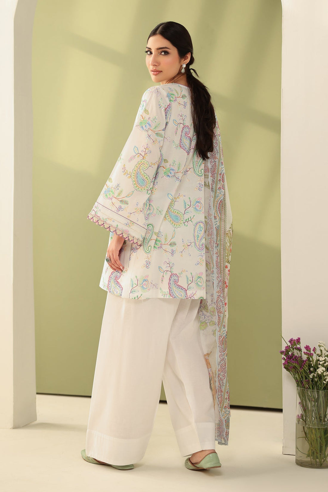 Baroque | Eid Printique | EMBROIDERED PRINTED LAWN UF-4179 by Baroque - Designer Dress - Type: Ladies Clothes - Available at Libayah - 100% Original