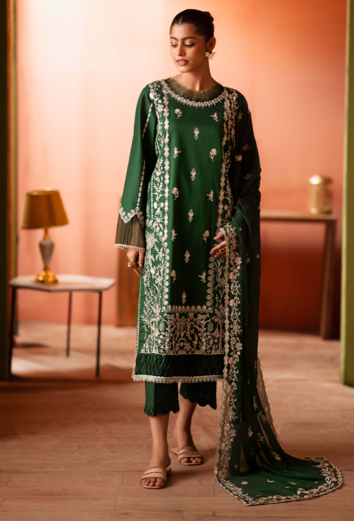 Humdum | Lala Rukh Lawn | Lalarukh - D10 by Humdum - Designer Dress - Type: Ladies Clothes - Available at Libayah - 100% Original