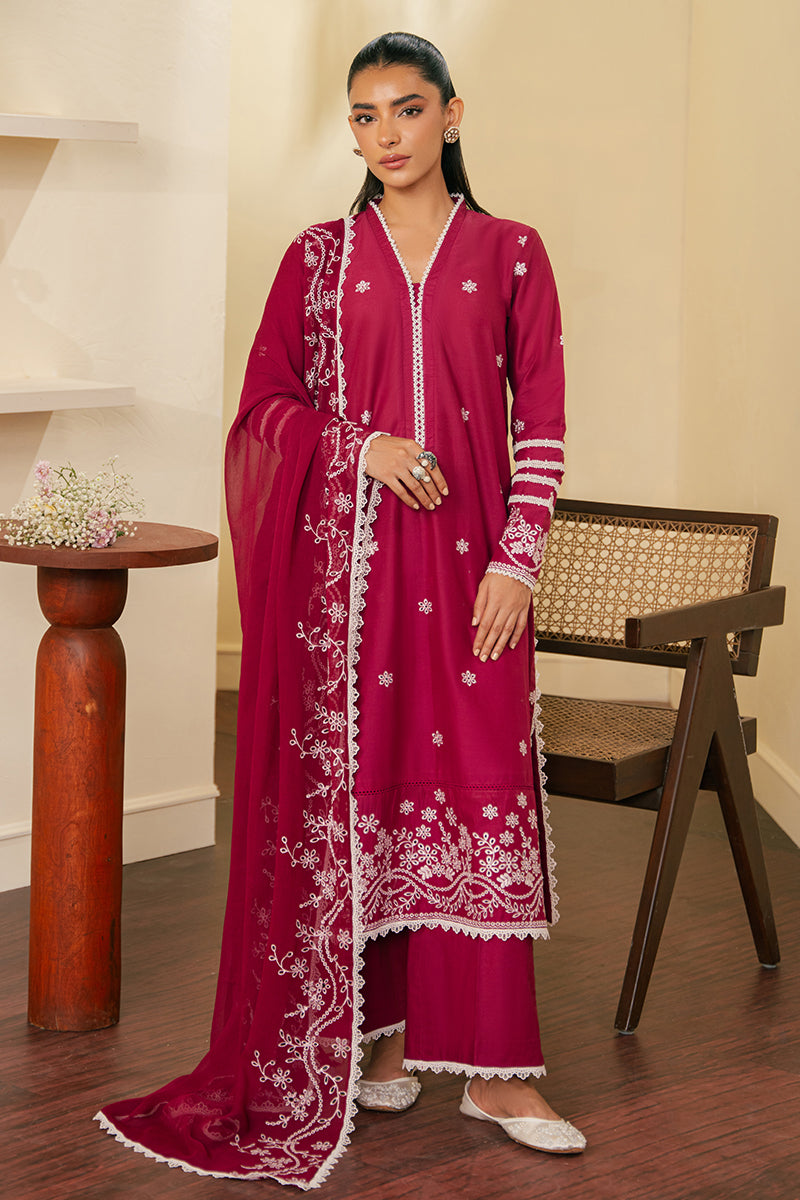 Cross Stitch | Embroidered Lawn Mahiri 24 | ROSE IMPRESSION by Cross Stitch - Designer Dress - Type: Luxury - Available at Libayah - 100% Original