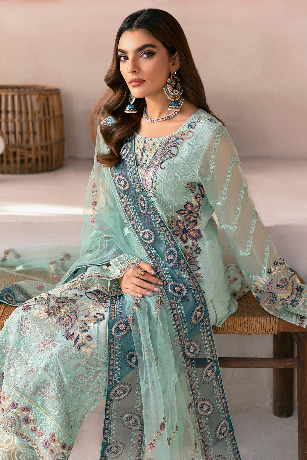Ramsha | Arzoo Chiffon | U-108 by Ramsha - Designer Dress - Type: Ladies Clothes - Available at Libayah - 100% Original