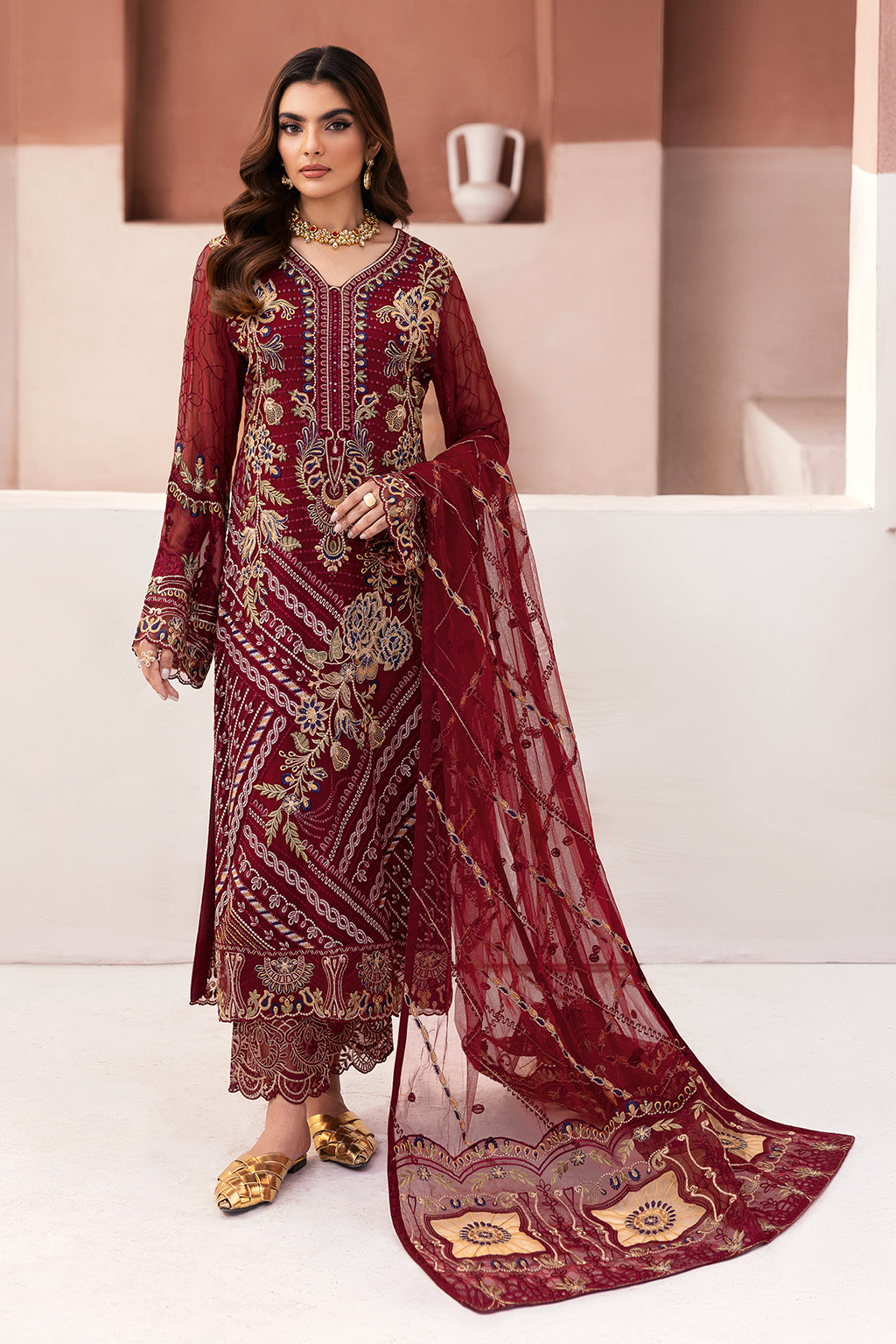 Ramsha | Arzoo Chiffon | U-106 by Ramsha - Designer Dress - Type: Ladies Clothes - Available at Libayah - 100% Original