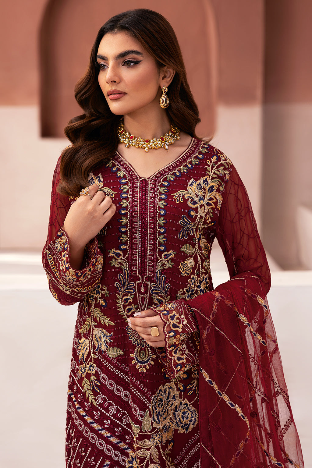 Ramsha | Arzoo Chiffon | U-106 by Ramsha - Designer Dress - Type: Ladies Clothes - Available at Libayah - 100% Original