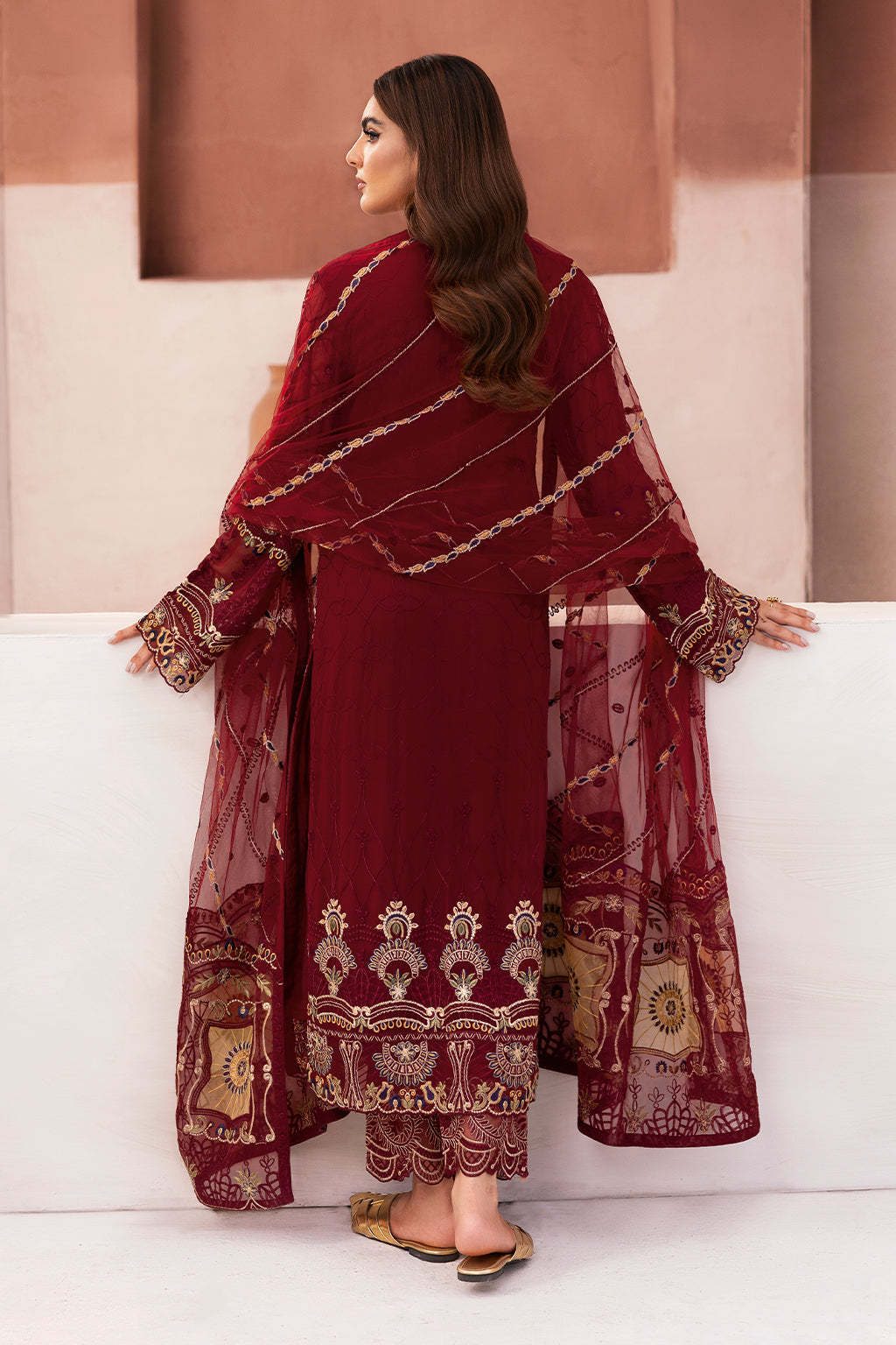 Ramsha | Arzoo Chiffon | U-106 by Ramsha - Designer Dress - Type: Ladies Clothes - Available at Libayah - 100% Original