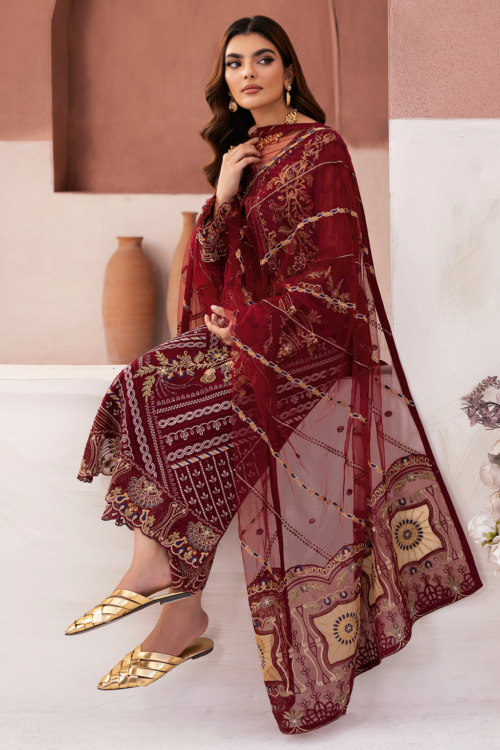 Ramsha | Arzoo Chiffon | U-106 by Ramsha - Designer Dress - Type: Ladies Clothes - Available at Libayah - 100% Original