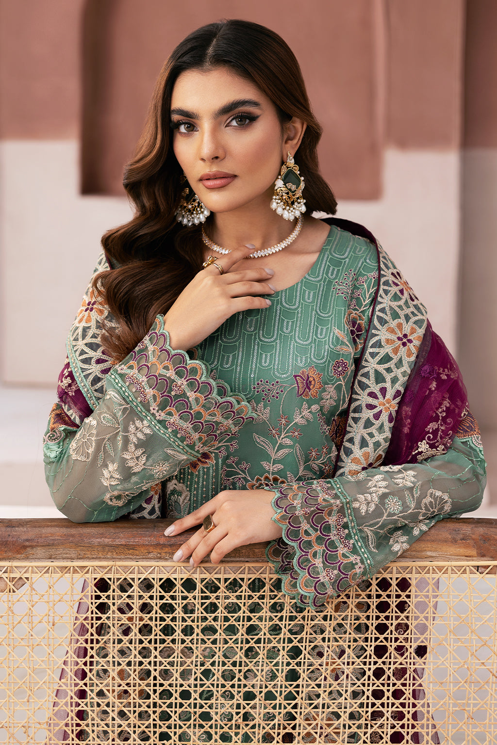 Ramsha | Arzoo Chiffon | U-103 by Ramsha - Designer Dress - Type: Ladies Clothes - Available at Libayah - 100% Original
