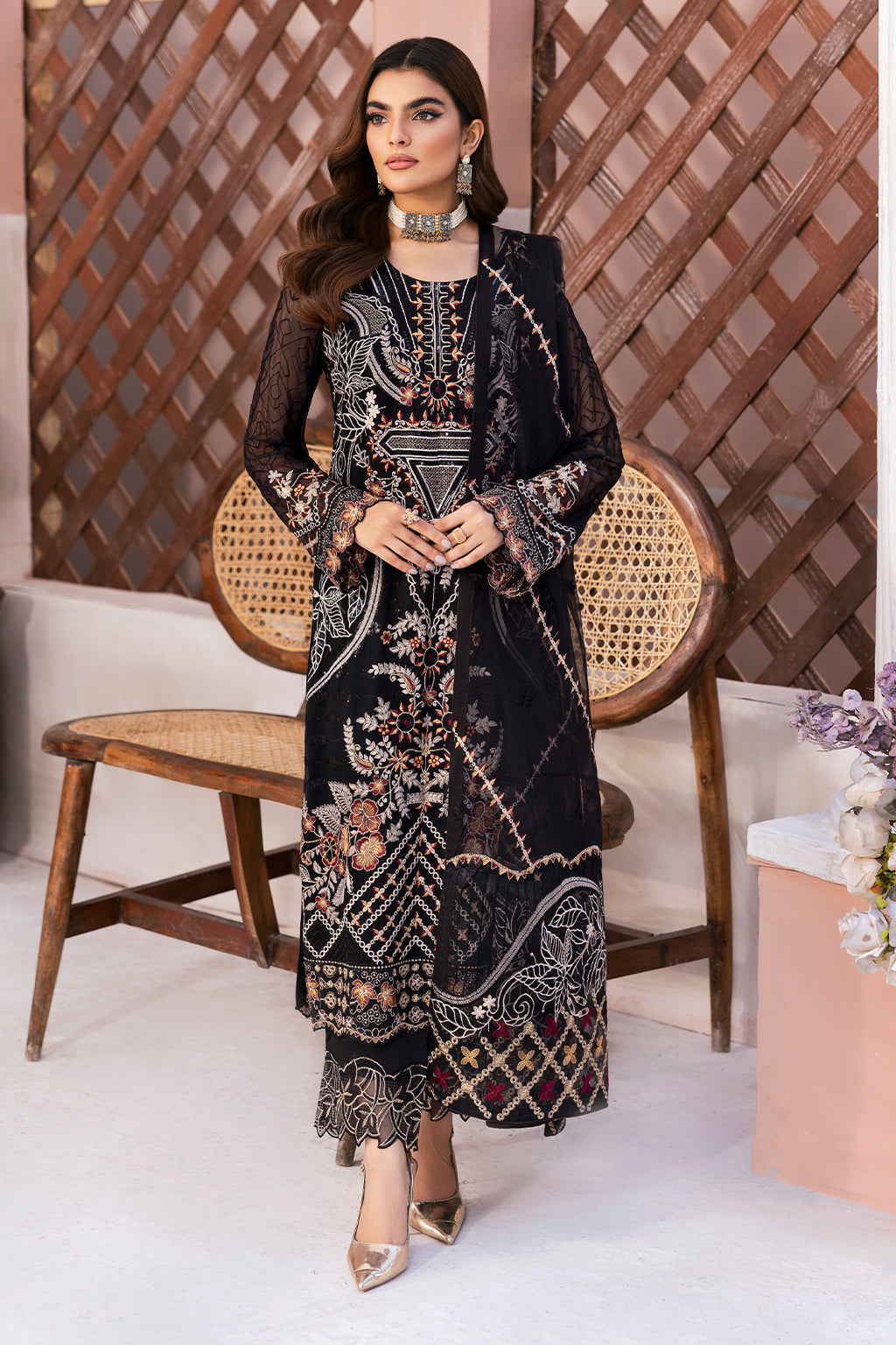 Ramsha | Arzoo Chiffon | U-107 by Ramsha - Designer Dress - Type: Ladies Clothes - Available at Libayah - 100% Original