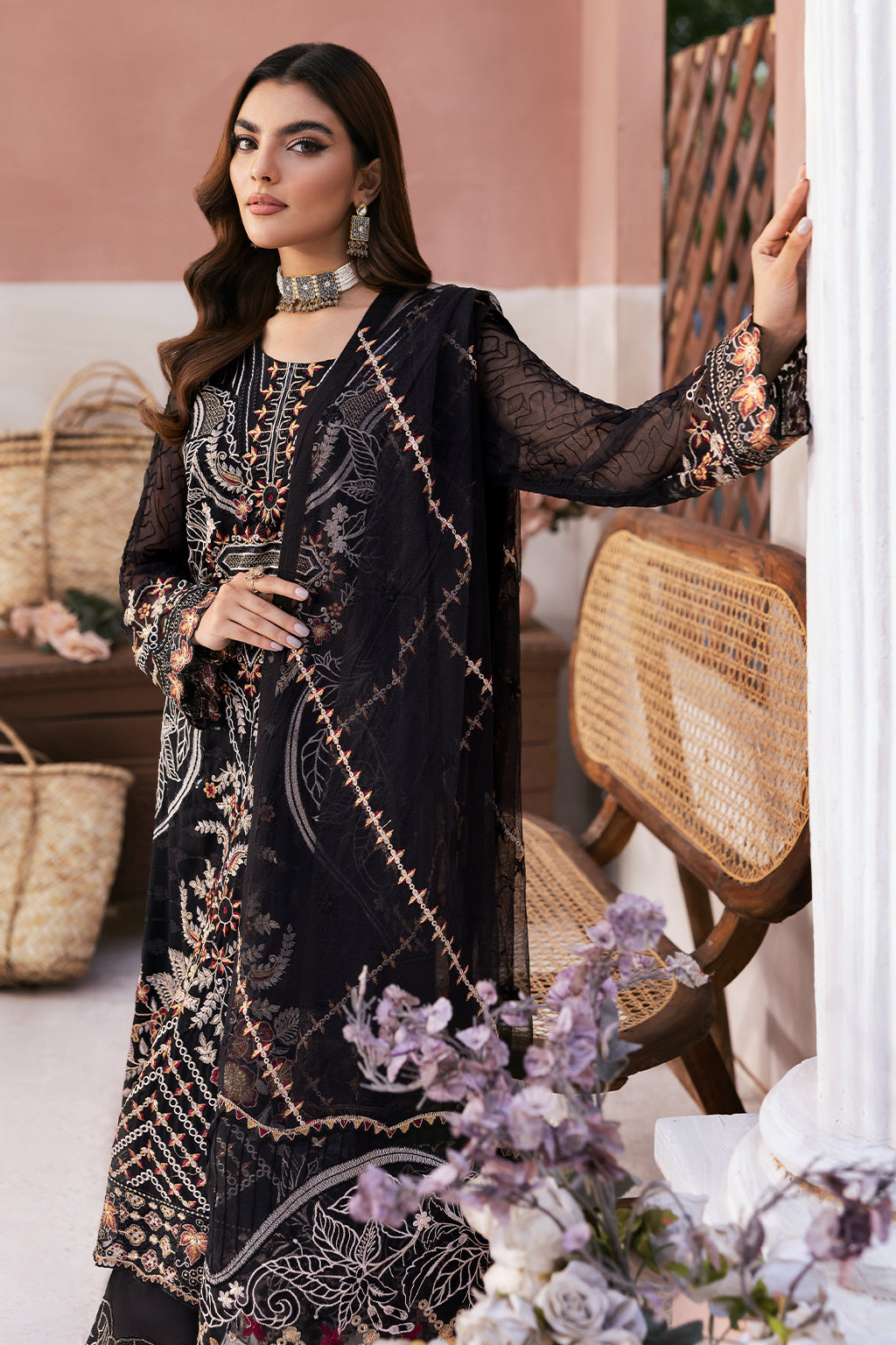 Ramsha | Arzoo Chiffon | U-107 by Ramsha - Designer Dress - Type: Ladies Clothes - Available at Libayah - 100% Original