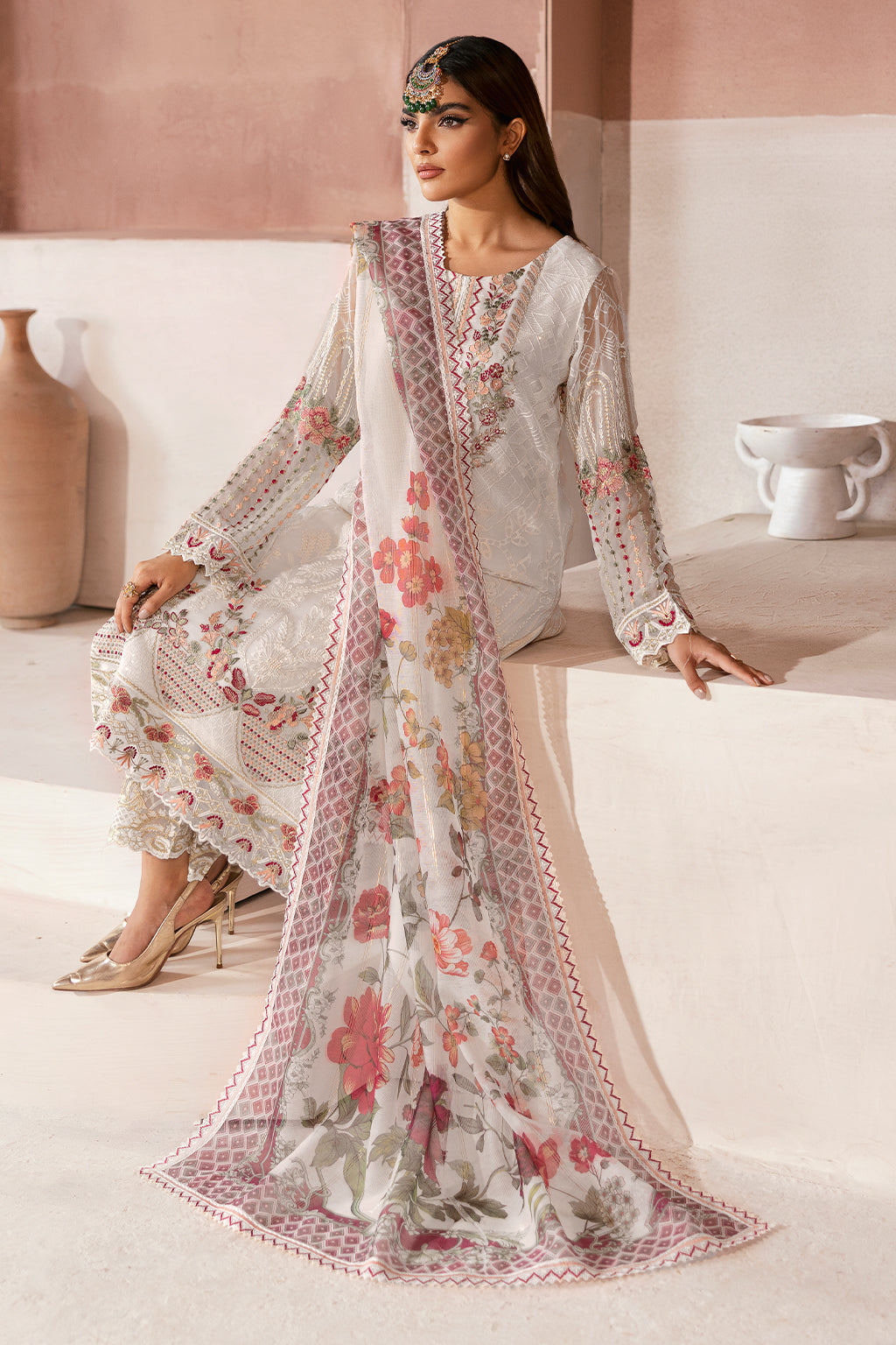 Ramsha | Arzoo Chiffon | U-105 by Ramsha - Designer Dress - Type: Ladies Clothes - Available at Libayah - 100% Original