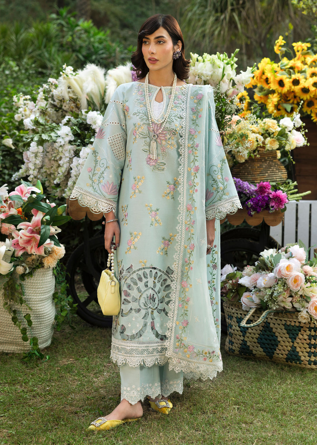 Sardinia | Floral Forest | Sky Petal by Sardinia - Designer Dress - Type: Ladies Clothes - Available at Libayah - 100% Original