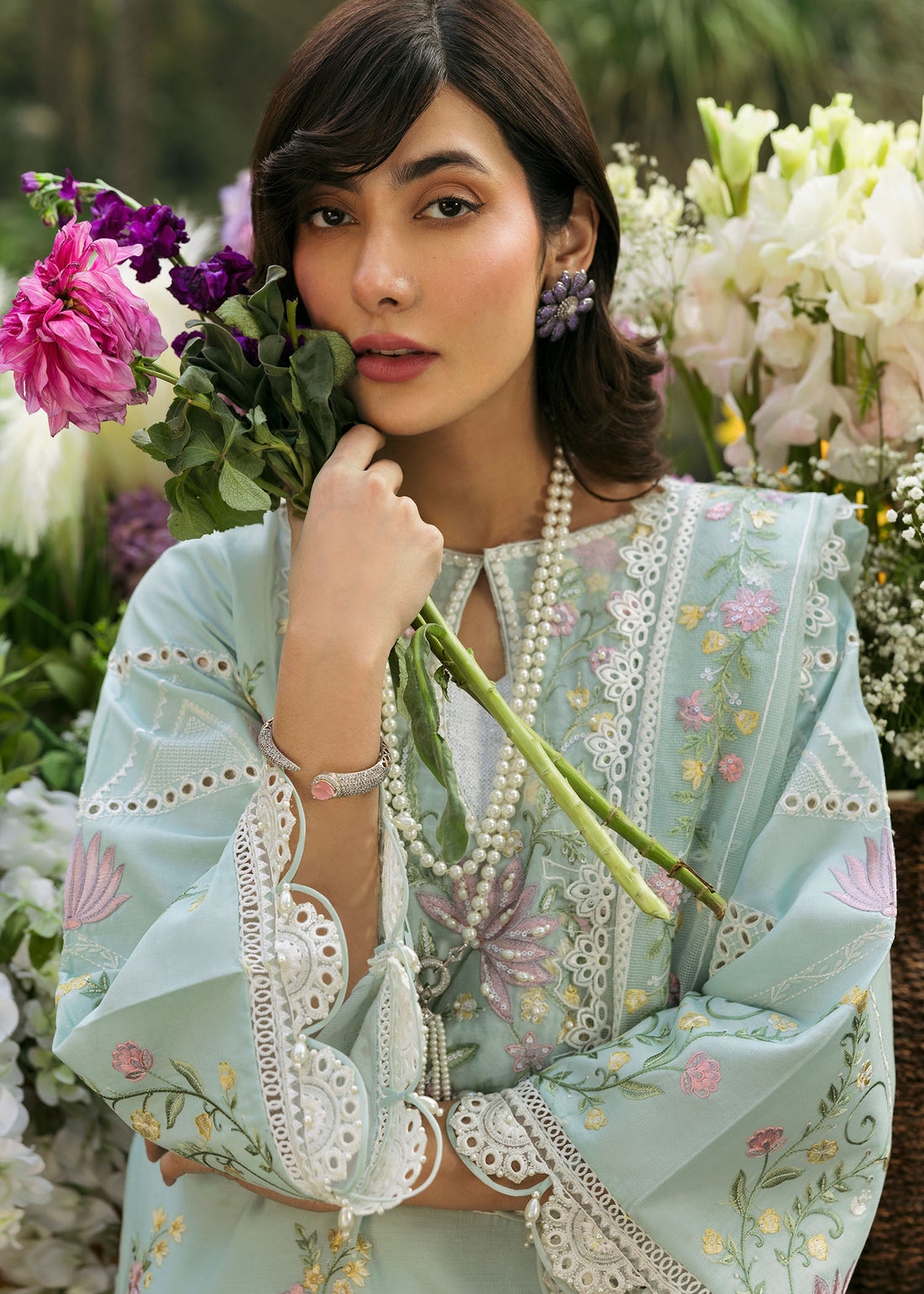 Sardinia | Floral Forest | Sky Petal by Sardinia - Designer Dress - Type: Ladies Clothes - Available at Libayah - 100% Original