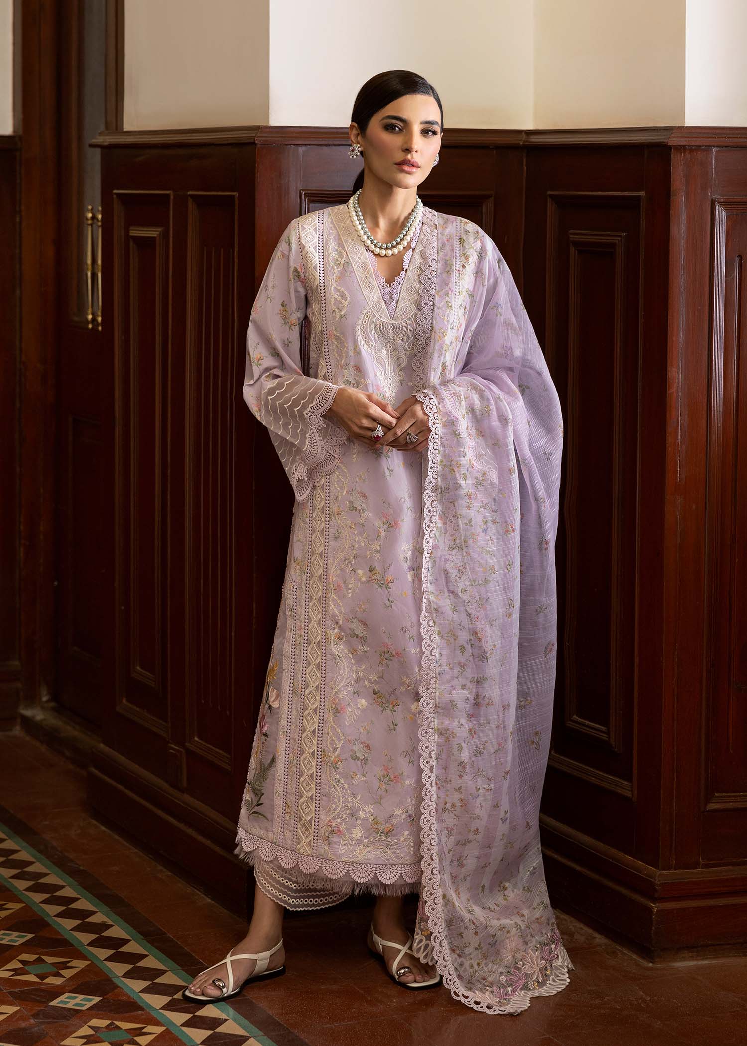 Saira Shakira | Bloom Lawn 25 | SWEET OPEL 8-A by Saira Shakira - Designer Dress - Type: Ladies Clothes - Available at Libayah - 100% Original