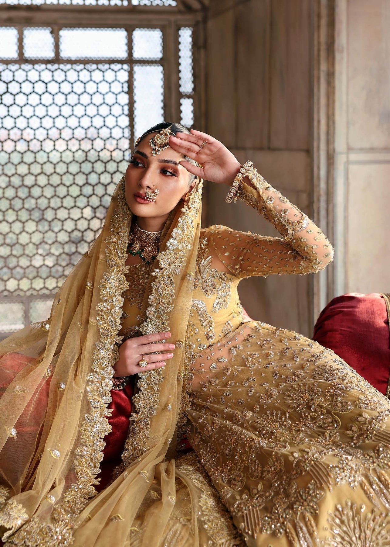 Akbar Aslam | Rajkumari Bridals | Gulnaz by Akbar Aslam - Designer Dress - Type: Ladies Clothes - Available at Libayah - 100% Original