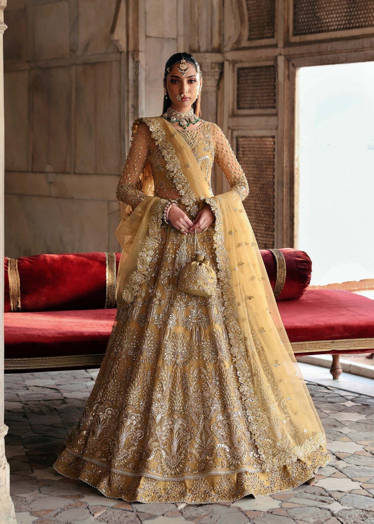 Akbar Aslam | Rajkumari Bridals | Gulnaz by Akbar Aslam - Designer Dress - Type: Ladies Clothes - Available at Libayah - 100% Original