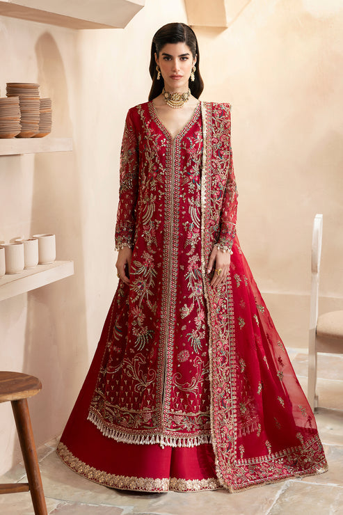 Emaan Adeel | Clay Couture | CARMINE by Emaan Adeel - Designer Dress - Type: Ladies Clothes - Available at Libayah - 100% Original