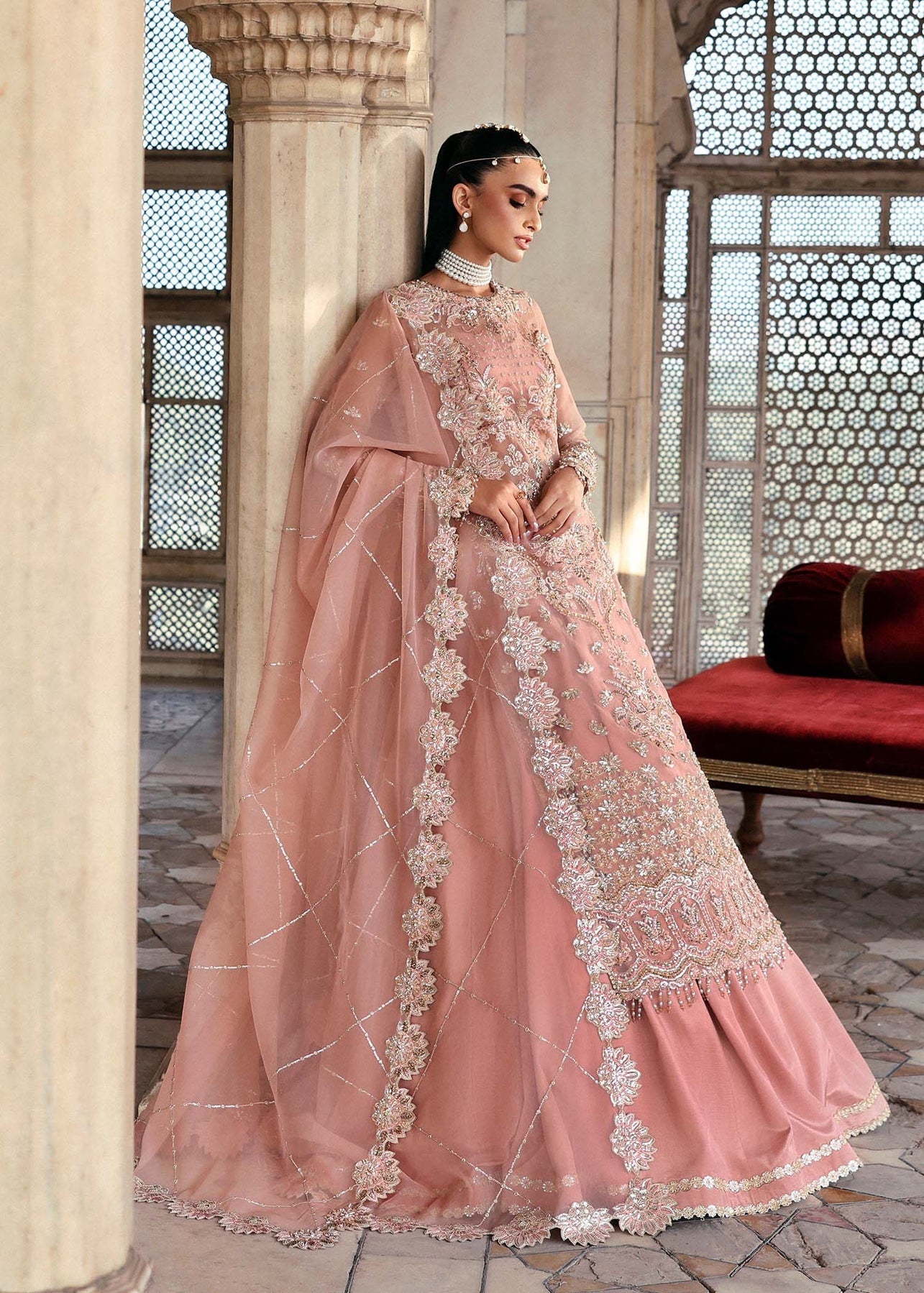 Akbar Aslam | Dastaan Luxury Formals | Nazneen by Akbar Aslam - Designer Dress - Type: Ladies Clothes - Available at Libayah - 100% Original