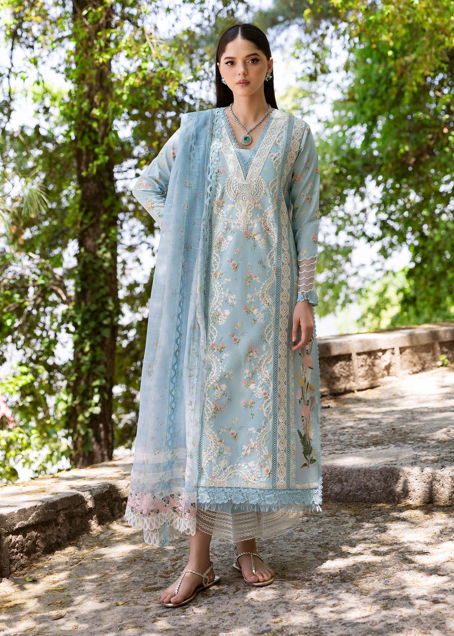 Saira Shakira | Bloom Lawn 25 | SWEET OPEL 8-B by Saira Shakira - Designer Dress - Type: Ladies Clothes - Available at Libayah - 100% Original