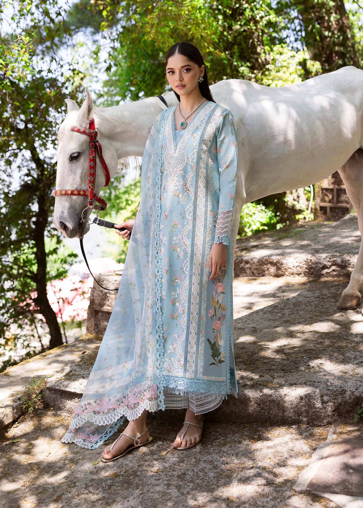 Saira Shakira | Bloom Lawn 25 | SWEET OPEL 8-B by Saira Shakira - Designer Dress - Type: Ladies Clothes - Available at Libayah - 100% Original