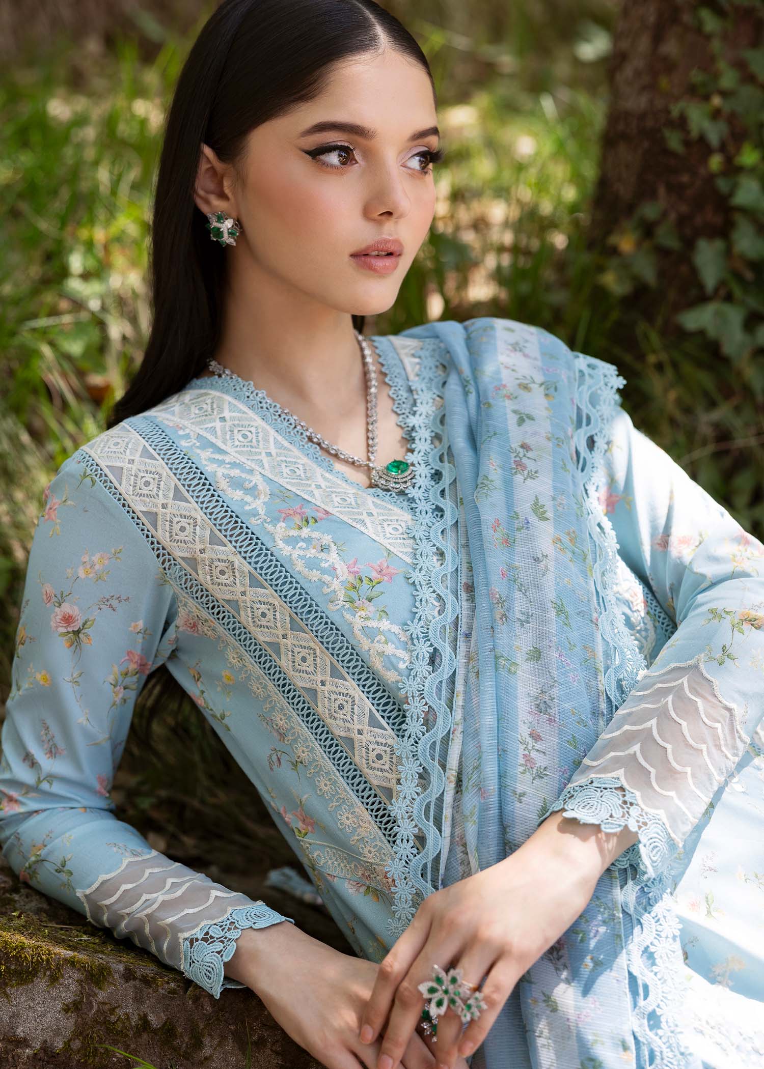 Saira Shakira | Bloom Lawn 25 | SWEET OPEL 8-B by Saira Shakira - Designer Dress - Type: Ladies Clothes - Available at Libayah - 100% Original