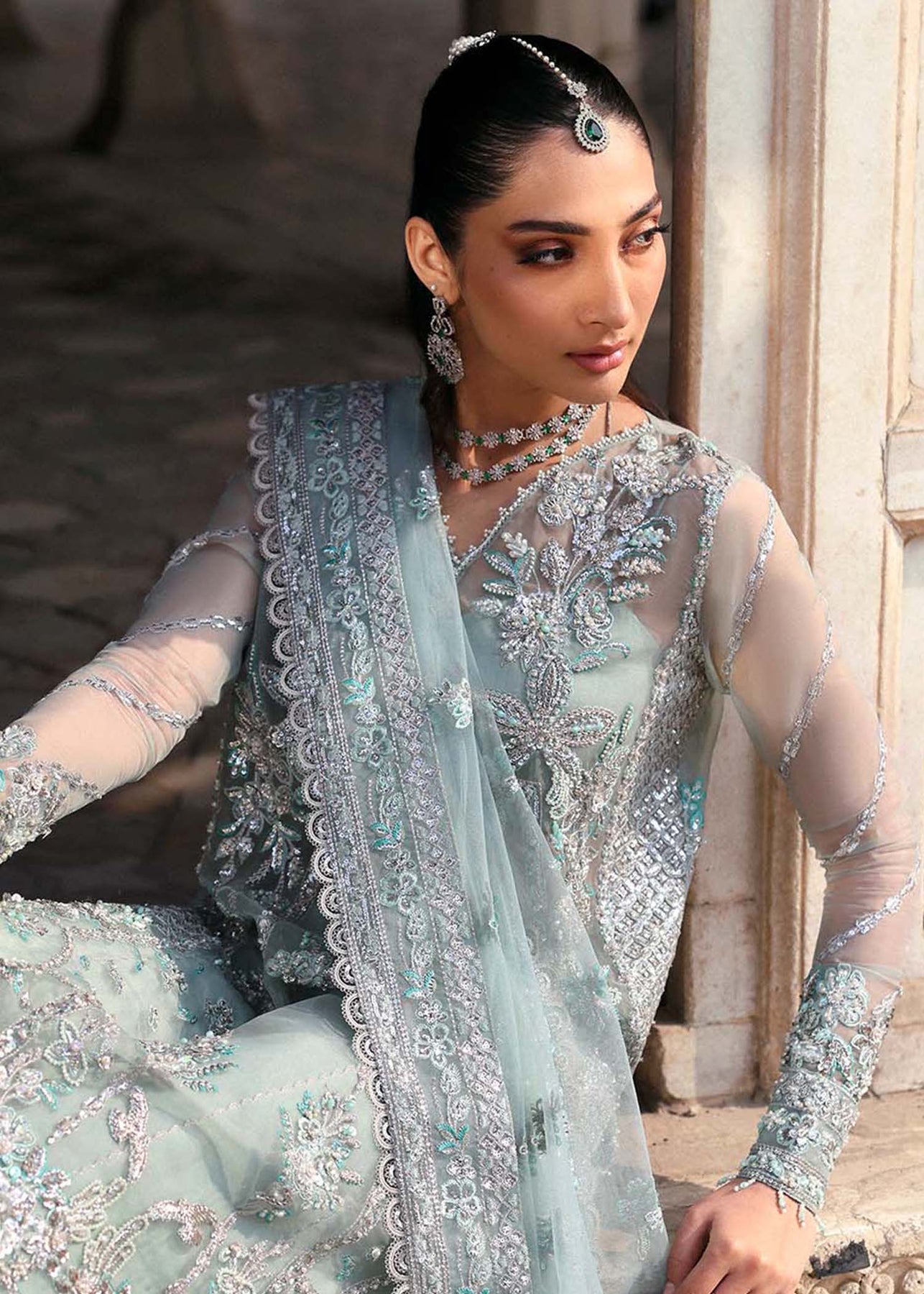 Akbar Aslam | Dastaan Luxury Formals | Mahrosh by Akbar Aslam - Designer Dress - Type: Ladies Clothes - Available at Libayah - 100% Original