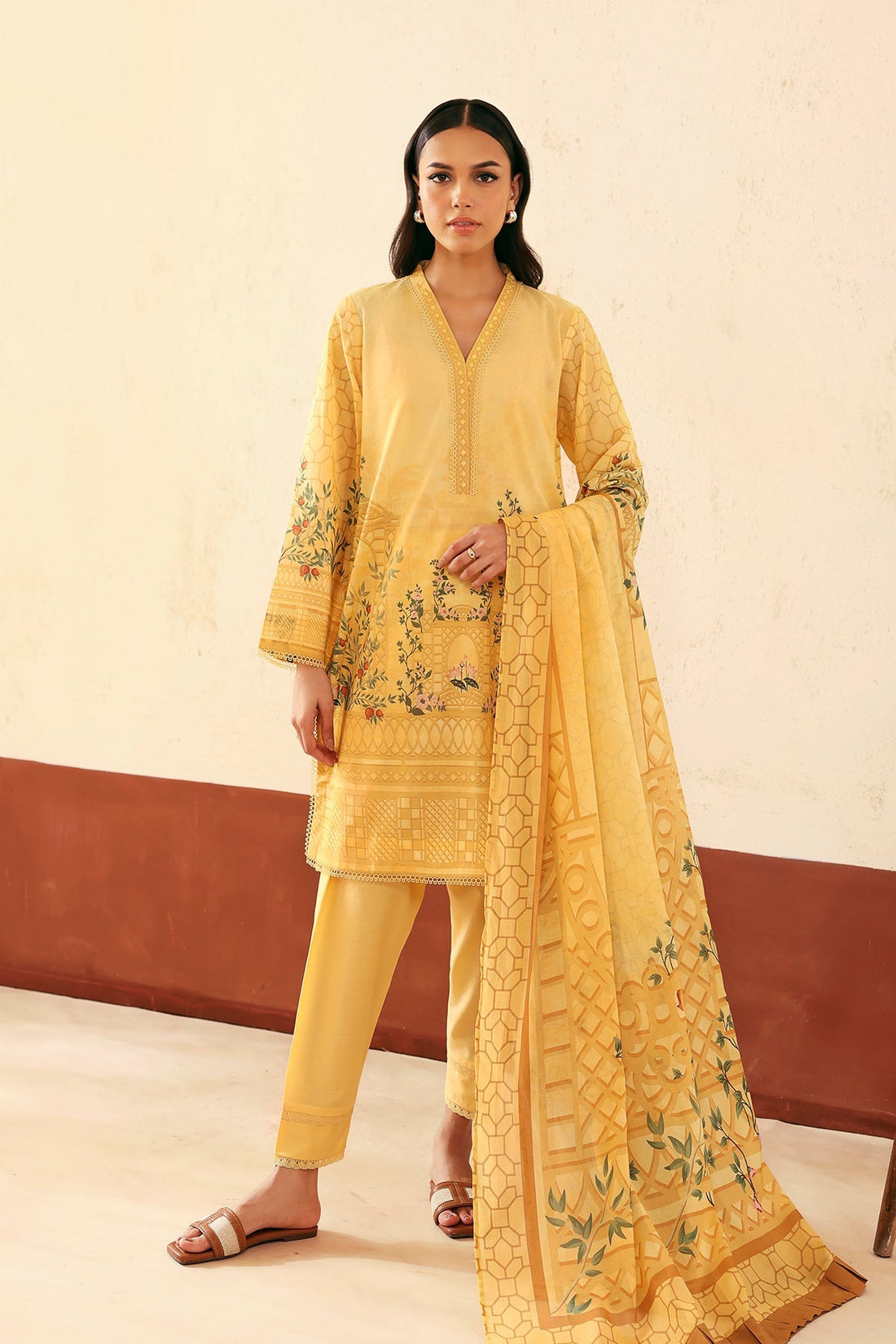 Sahar | Selene 25 | Golden Trellis by Sahar - Designer Dress - Type: Ladies Clothes - Available at Libayah - 100% Original