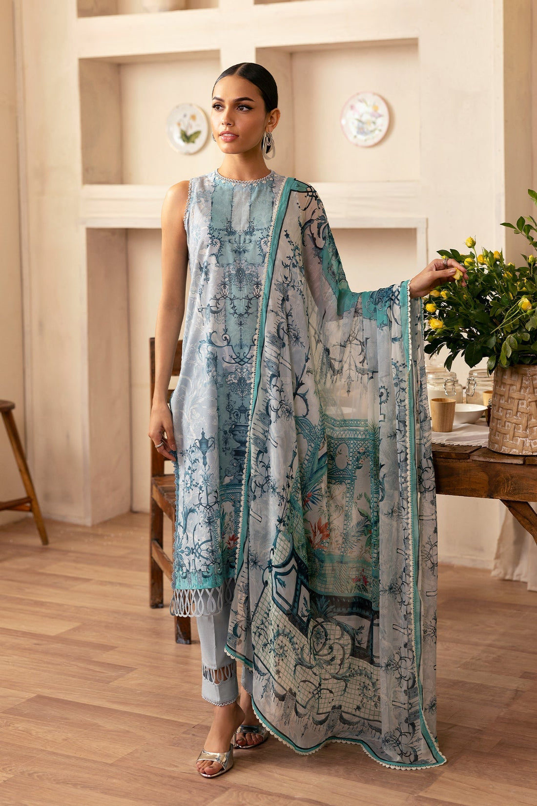 Sahar | Selene 25 | Silver Mist by Sahar - Designer Dress - Type: Ladies Clothes - Available at Libayah - 100% Original