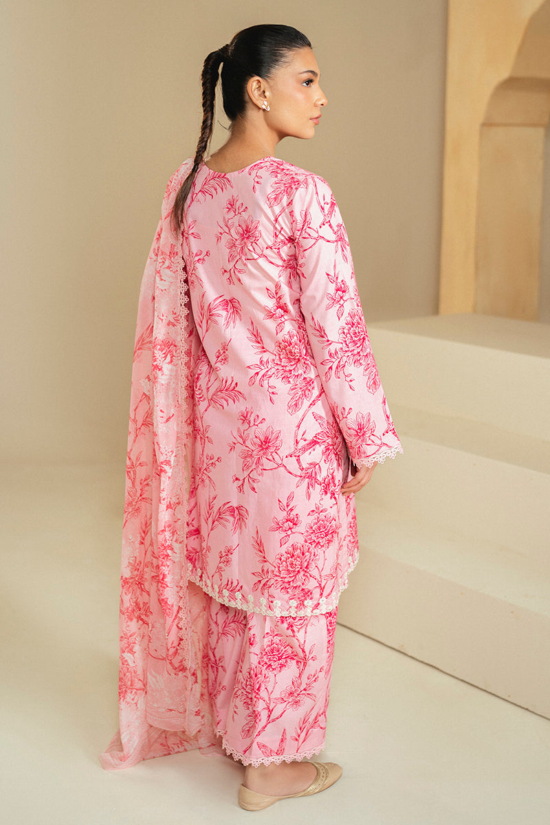 Cross Stitch | Daily Lawn 24 | SHADED PINK-3 PIECE LAWN SUIT