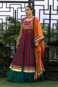 Wahaj M.Khan | Nureh Wedding Formals | Magenta Anarkali by Wahaj M.Khan - Designer Dress - Type: Ladies Clothes - Available at Libayah - 100% Original