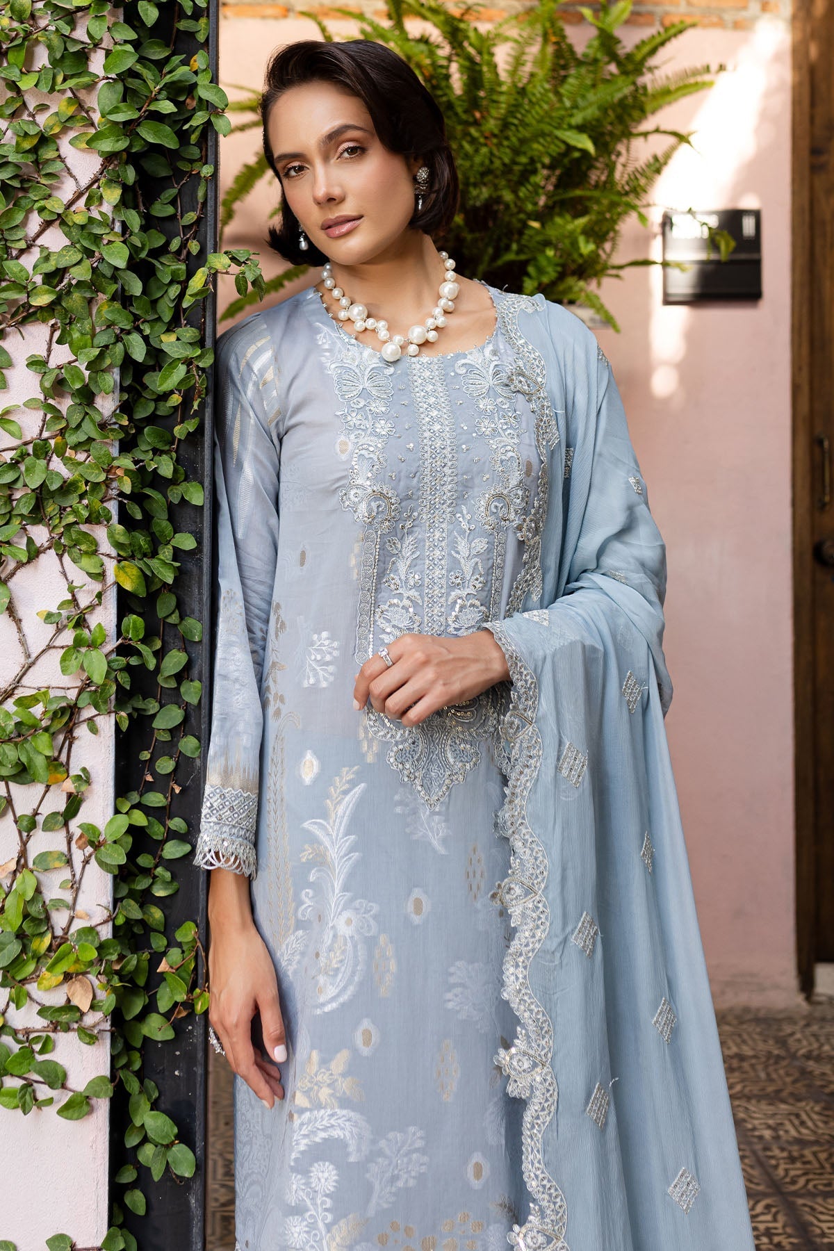 Nureh | Lawn Jacquard | NE-152 by Nureh - Designer Dress - Type: Ladies Clothes - Available at Libayah - 100% Original