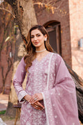 Farasha | Dastoor Embroidered Lawn SS24 | DAINTY LILAC by Farasha - Designer Dress - Type: Ladies Clothes - Available at Libayah - 100% Original
