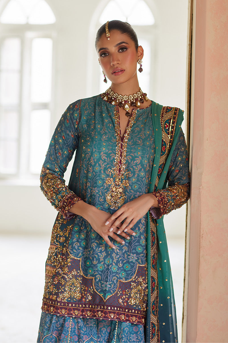 Mina Hassan | Formal Dholki Collection | Leela by Mina Hassan - Designer Dress - Type: Ladies Clothes - Available at Libayah - 100% Original