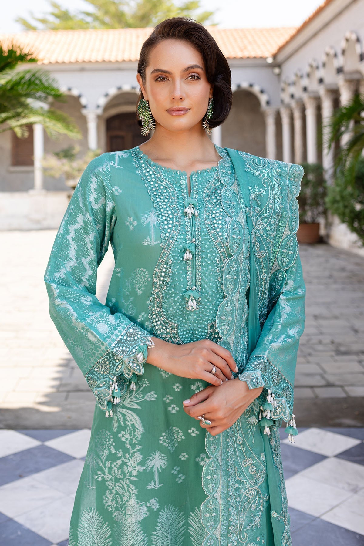 Nureh | Lawn Jacquard | NE-157 by Nureh - Designer Dress - Type: Ladies Clothes - Available at Libayah - 100% Original