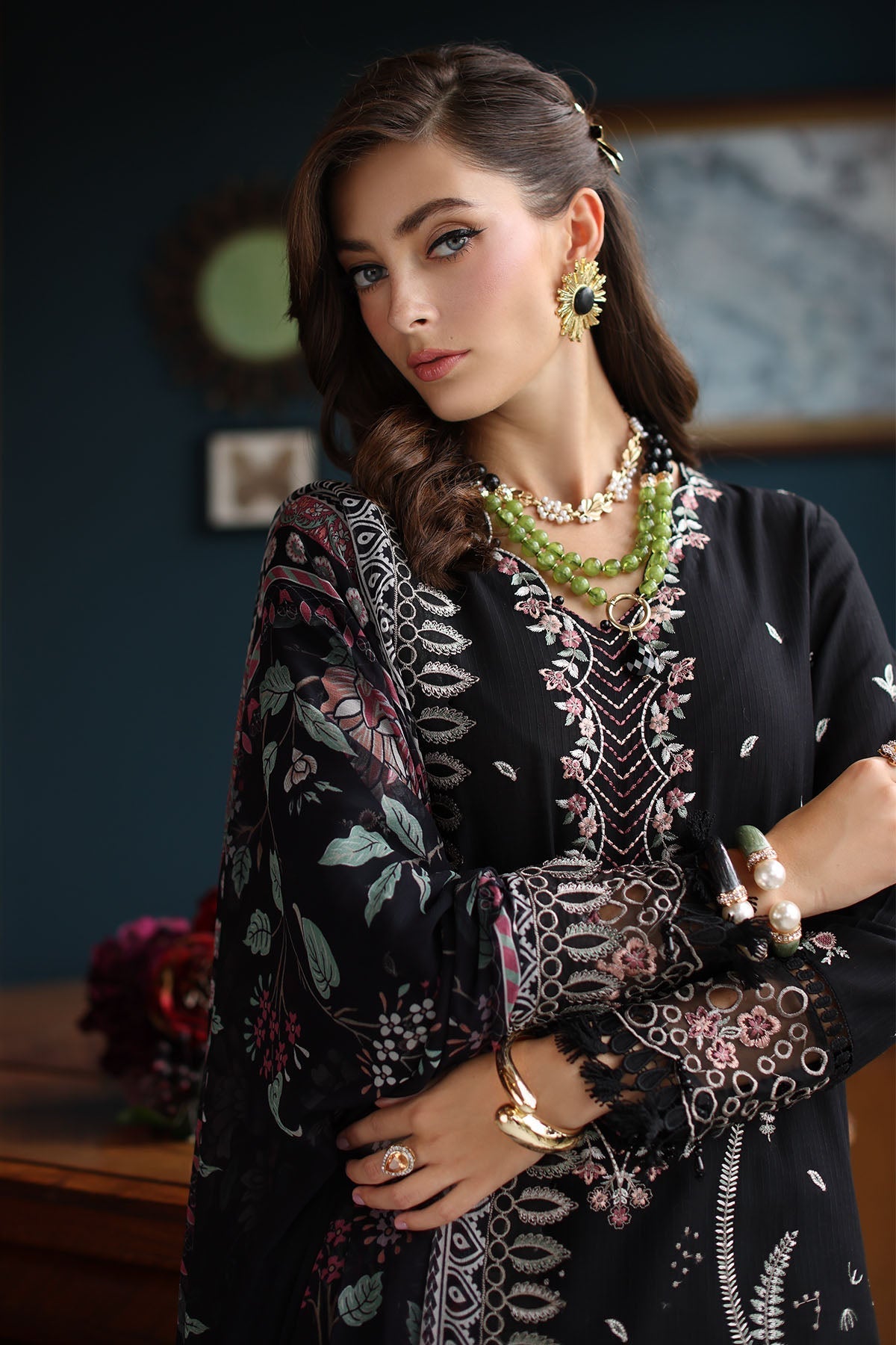 Nureh | Maya Lawn | NS-153 by Nureh - Designer Dress - Type: Ladies Clothes - Available at Libayah - 100% Original