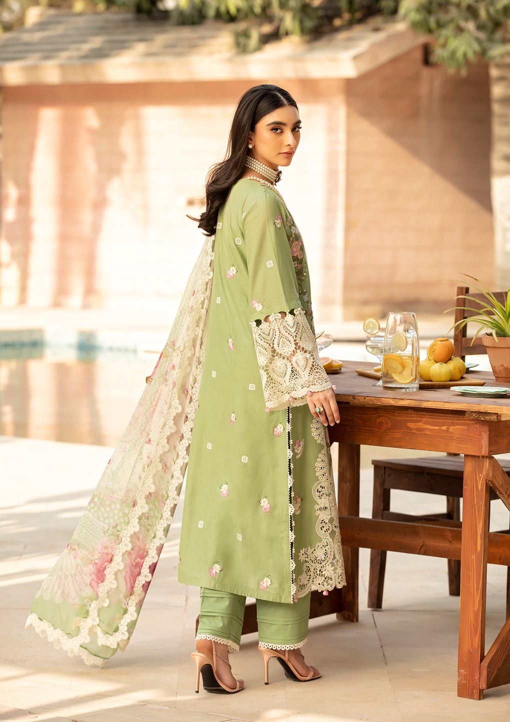 Elaf Premium | Luxury Lawn 25 | ELM-08 FIZZAH by Elaf Premium - Designer Dress - Type: Ladies Clothes - Available at Libayah - 100% Original