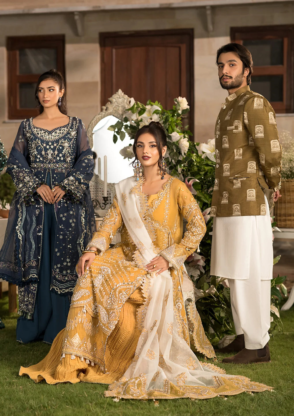 Elaf Premium | Formal Handwork Collection | EFH-07 SAHAR by Elaf Premium - Designer Dress - Type: Ladies Clothes - Available at Libayah - 100% Original