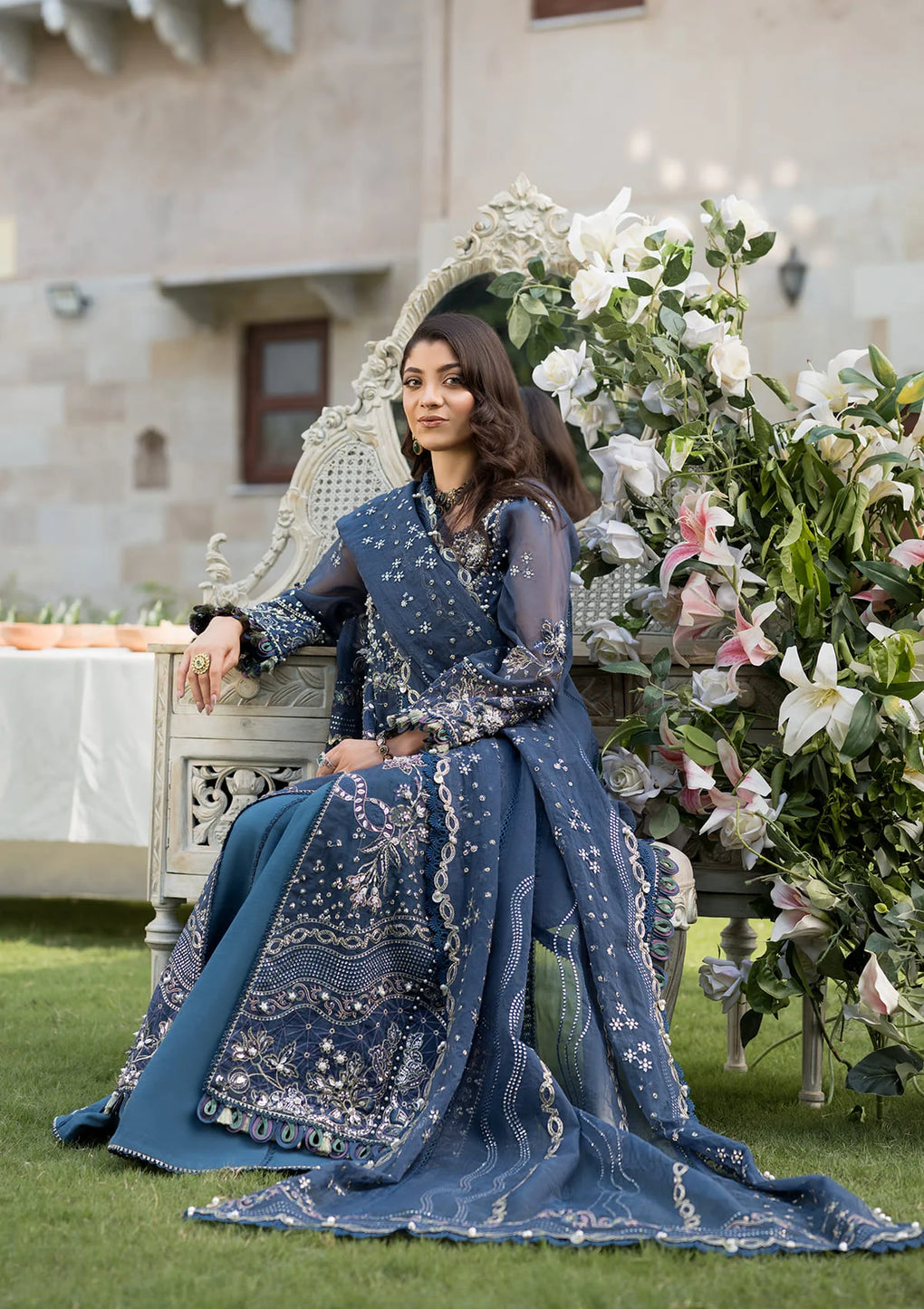 Elaf Premium | Formal Handwork Collection | EFH-04 FALAK by Elaf Premium - Designer Dress - Type: Ladies Clothes - Available at Libayah - 100% Original
