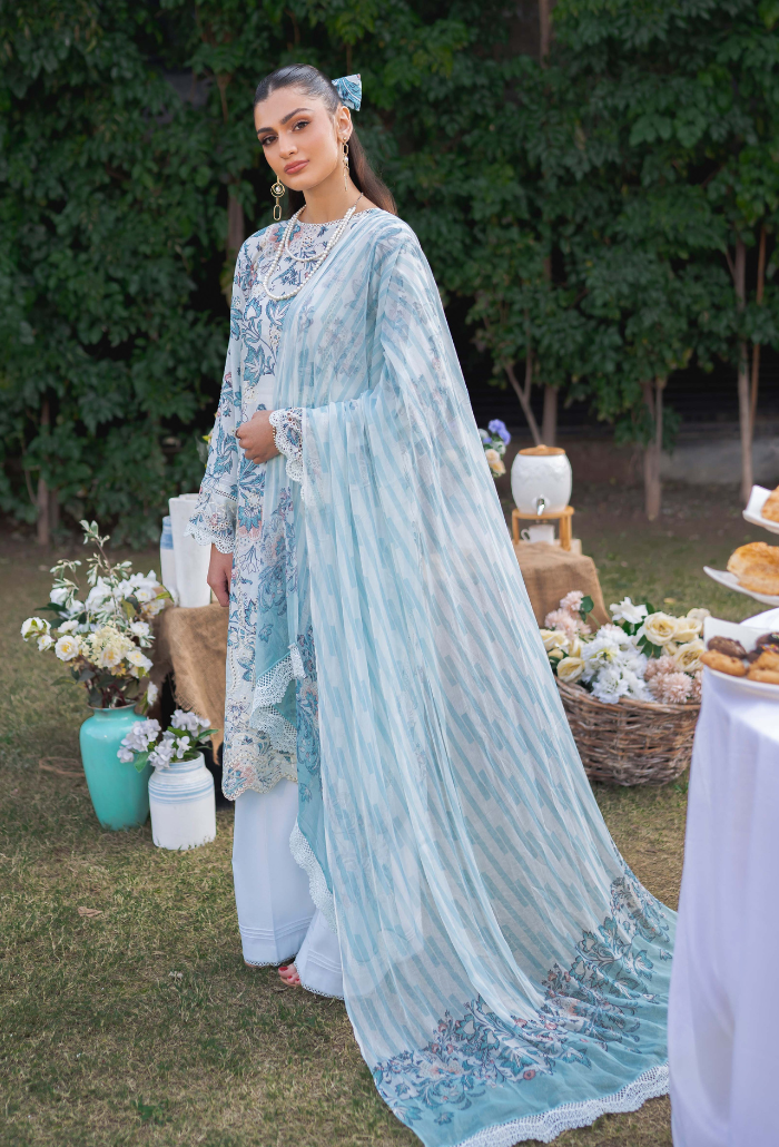 Humdum | Gardenia Lawn 24 |Printkari Lawn - PLG 08 by HumDum - Designer Dress - Type: Ladies Clothes - Available at Libayah - 100% Original