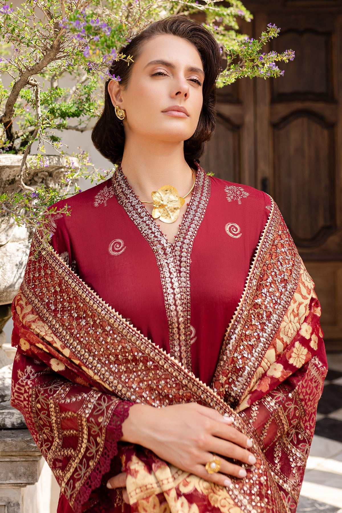Nureh | Lawn Jacquard | NE-155 by Nureh - Designer Dress - Type: Ladies Clothes - Available at Libayah - 100% Original