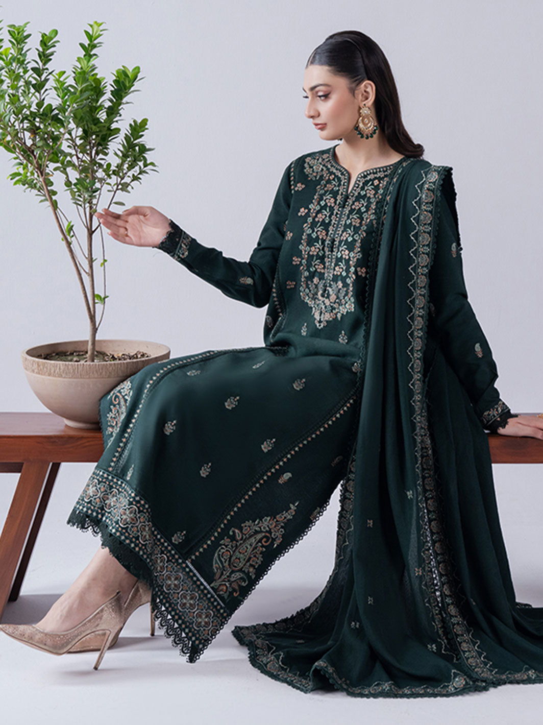 Faiza Faisal | Winter Edit 2024 | AVA by Faiza Faisal - Designer Dress - Type: Ladies Clothes - Available at Libayah - 100% Original