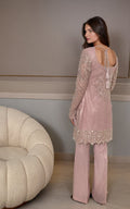 Threads and Motifs | Formal Dresses 25 | Net Embroidered Shirt by Threads and Motifs - Designer Dress  - Type : Ladies Clothes - Available at Libayah - 100% Original 