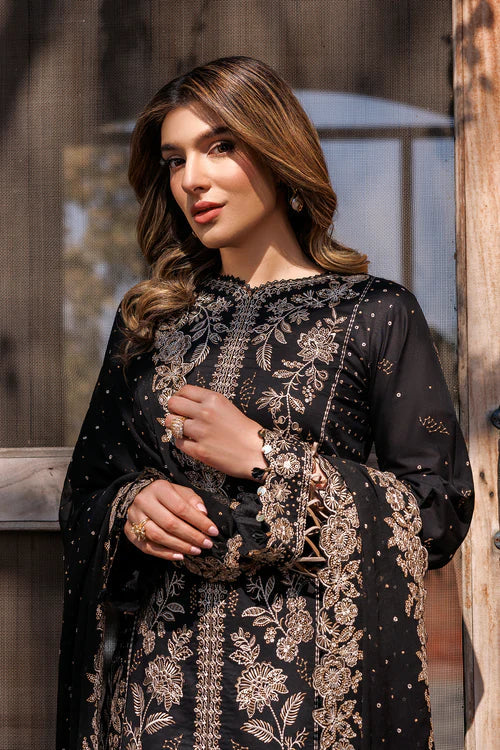 Farasha | Kaavish Lawn 24 | RAVEN AURA by Farasha - Designer Dress - Type: Ladies Clothes - Available at Libayah - 100% Original