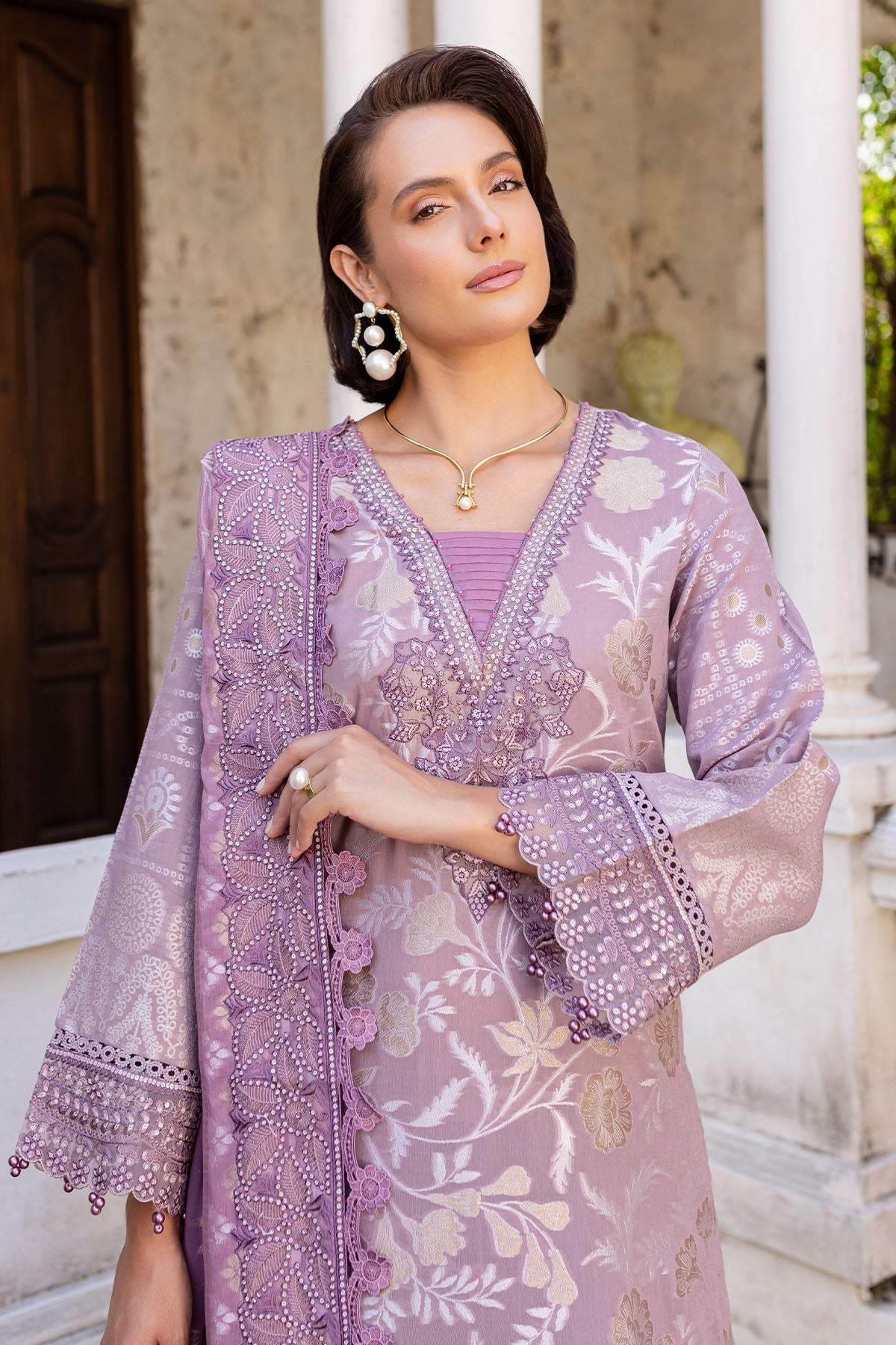 Nureh | Lawn Jacquard | NE-153 by Nureh - Designer Dress - Type: Ladies Clothes - Available at Libayah - 100% Original