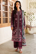 Farasha | Summer Weaves Embroidered Lawn | Burgandy Rush by Farasha - Designer Dress - Type: Ladies Clothes - Available at Libayah - 100% Original