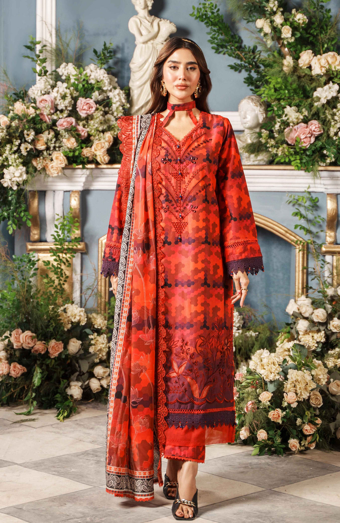 Al Zohaib | Printkari Cutwork Applique 24 | PCA-24-03 by Al Zohaib - Designer Dress - Type: Ladies Clothes - Available at Libayah - 100% Original