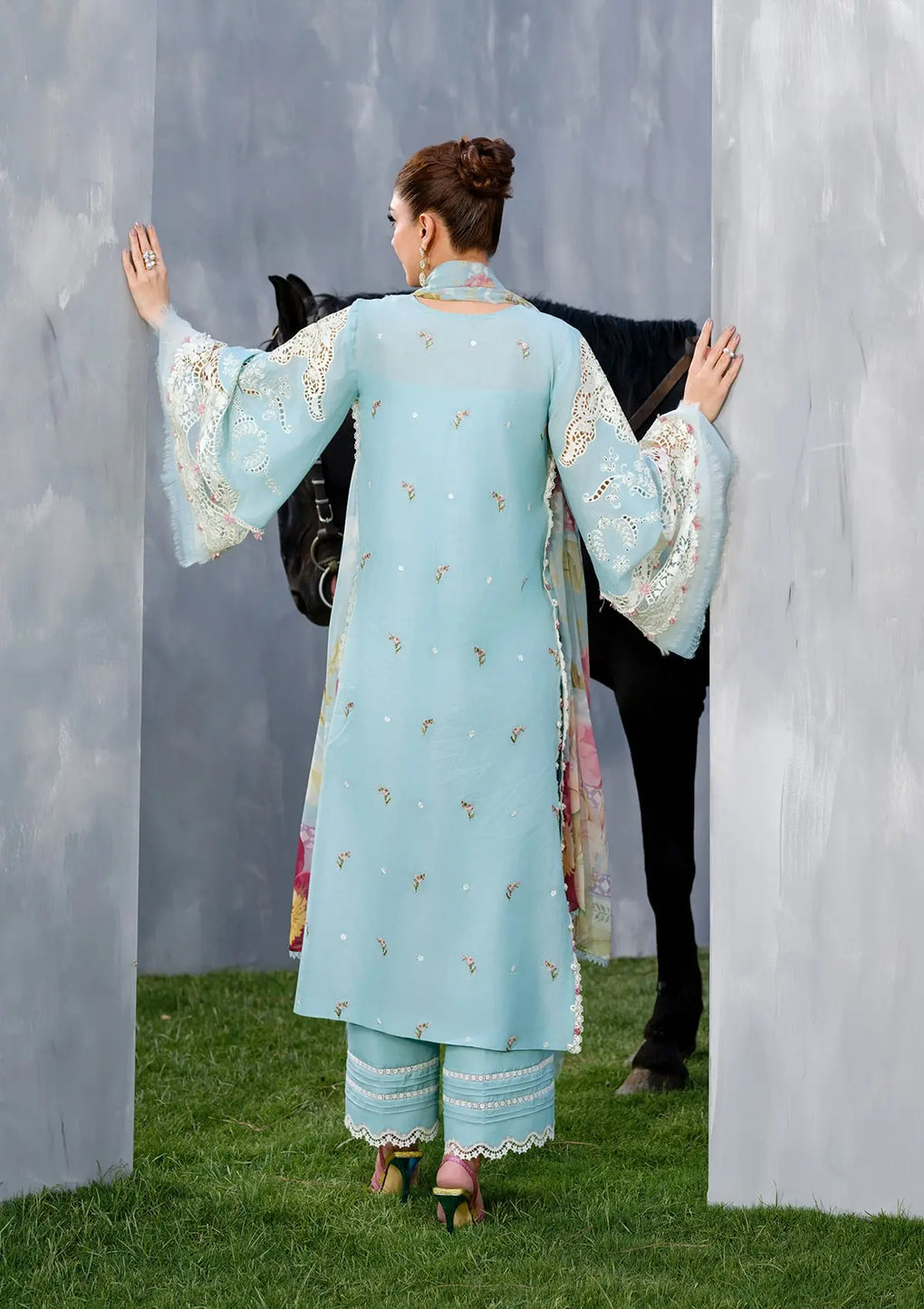 Elaf Premium | Luxury Lawn 25 | ELH-5B ELYA by Elaf Premium - Designer Dress - Type: Ladies Clothes - Available at Libayah - 100% Original